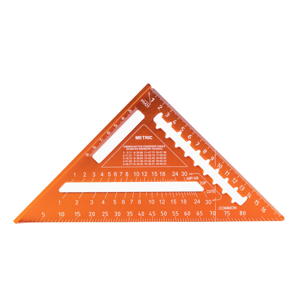 Vaunt 180mm Aluminium Rafters Metric Speed Square