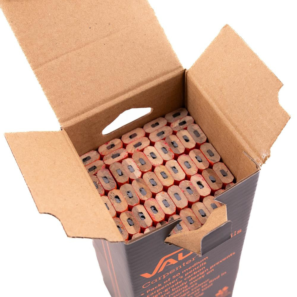 Vaunt Medium Grade Carpenters Pencils - Pack of 50