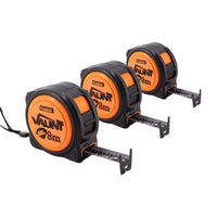 Vaunt Premium 8m Metric Heavy Duty Tape Measure - Pack of 3