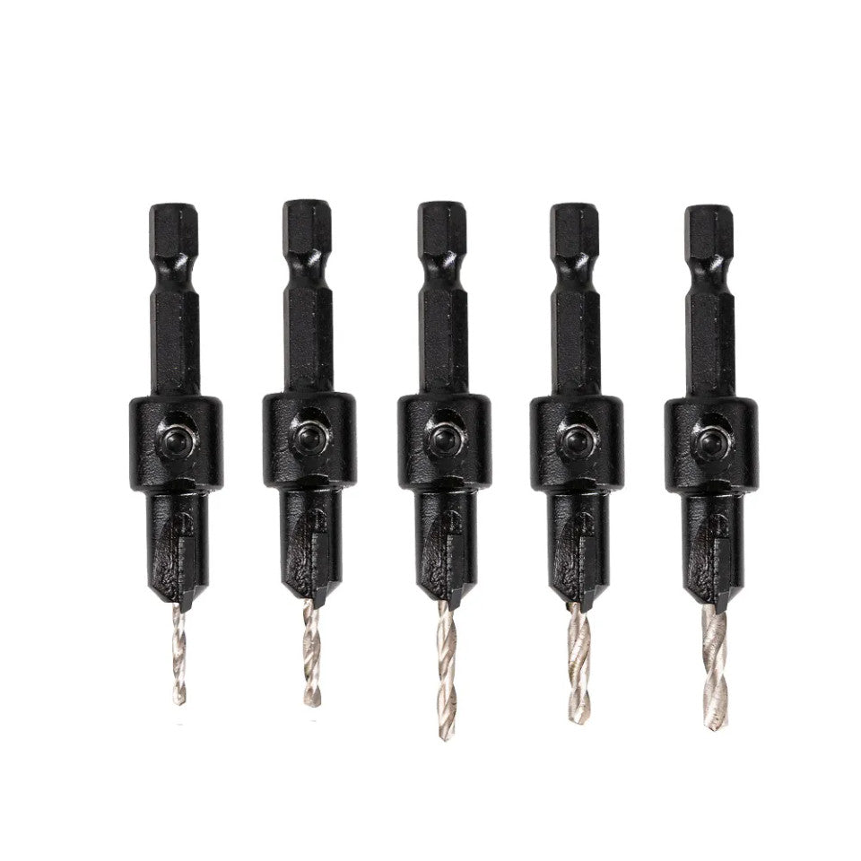 Vaunt X 5 Piece TCT Drill Countersink Set