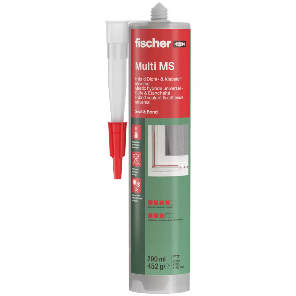 Fischer Multi MS White 290 Ml, Universal Adhesive x3