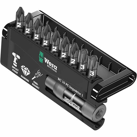 Wera Bit-Check 10 PZ Impaktor 1, 10 pcs