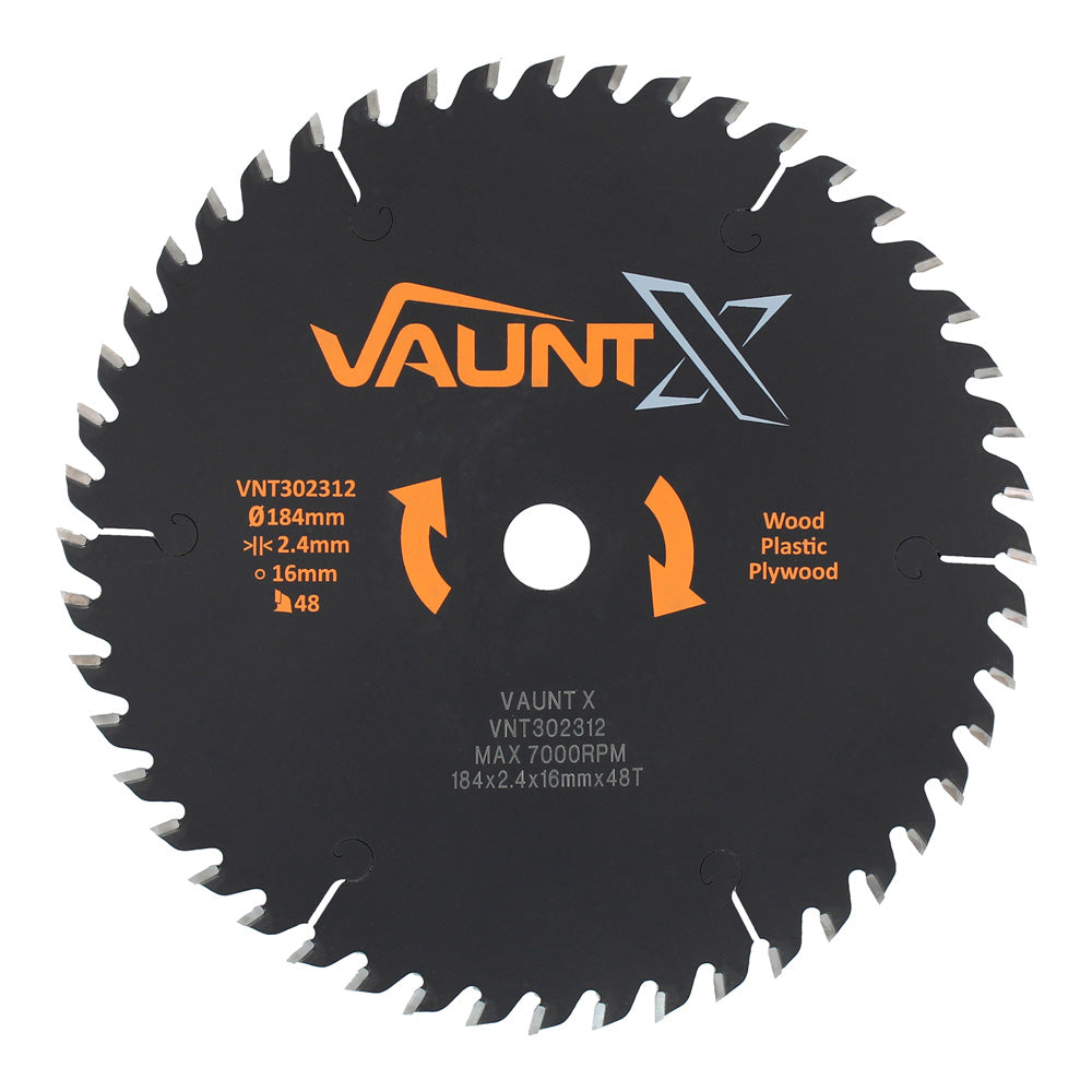 Vaunt X 184mm x 16mm 48T TCT Premium Circular Saw Blade