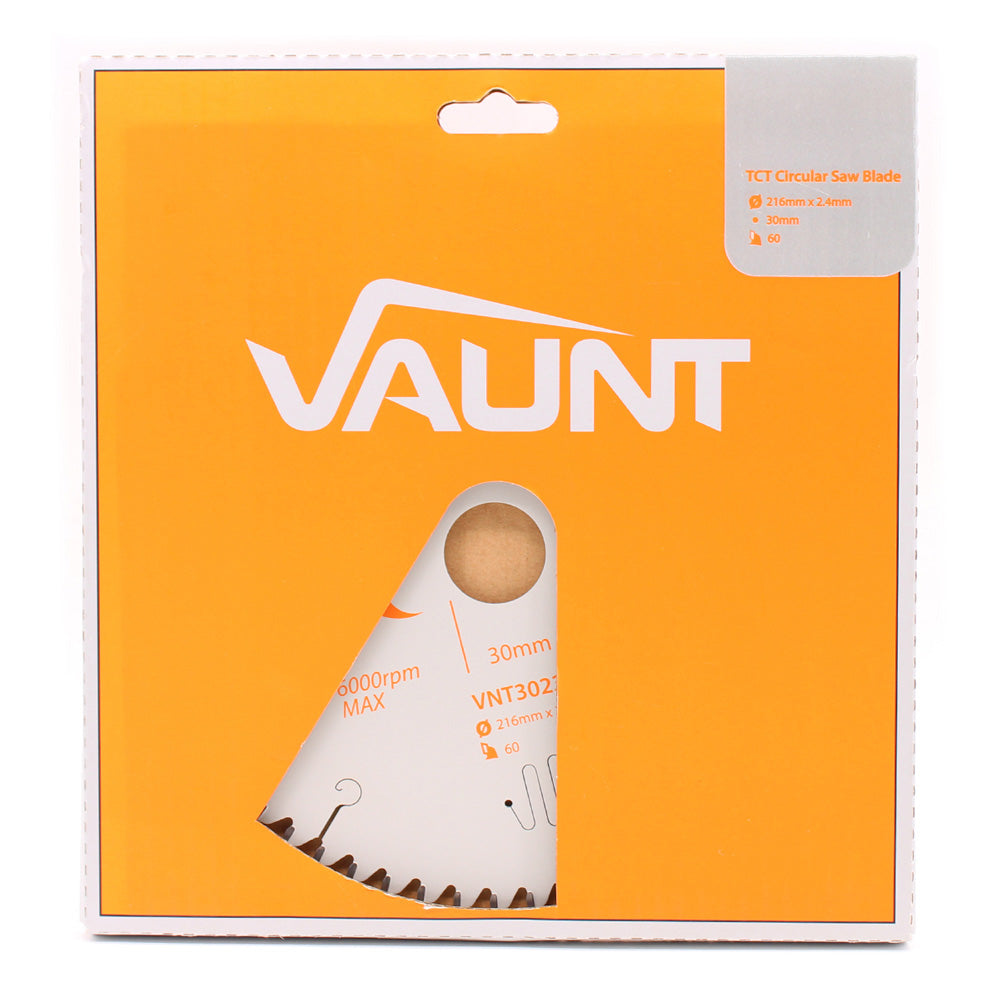 Vaunt X 216mm x 30mm 60T TCT Premium Circular Saw Blade