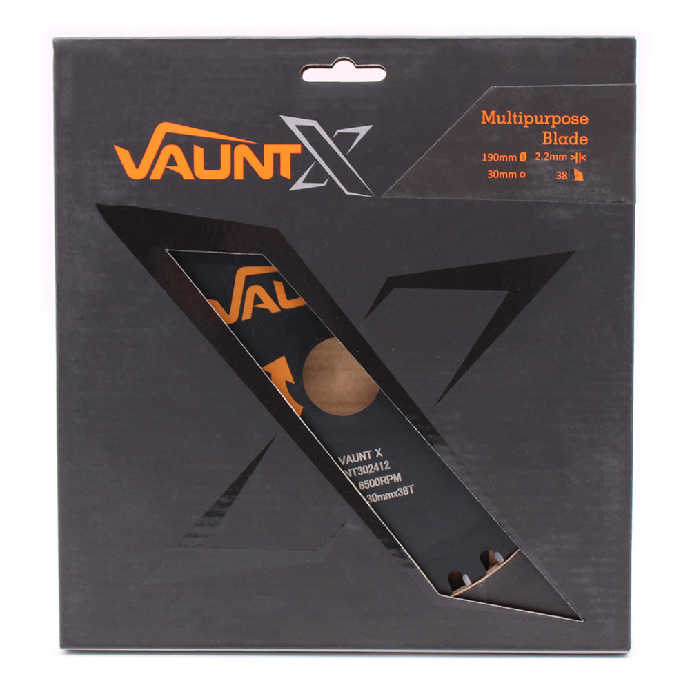 Vaunt X 190mm x 30mm 38T TCT Multi-Purpose Circular Saw Blade