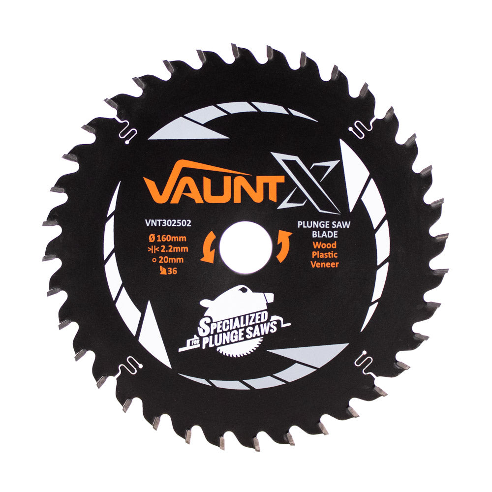 Vaunt X 160mm x 20mm 36T TCT Circular Plunge Saw Blade