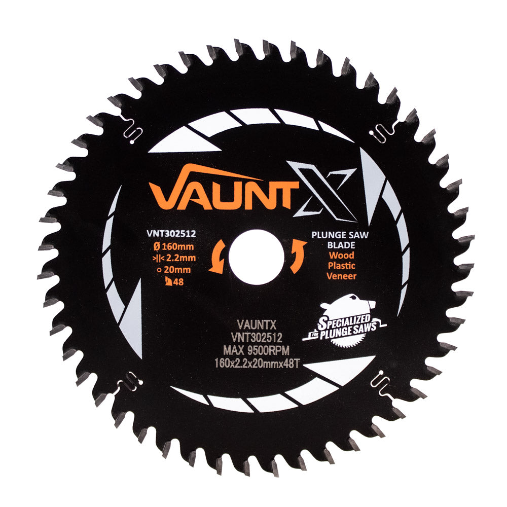 Vaunt X 160mm x 20mm 48T TCT Circular Plunge Saw Blade