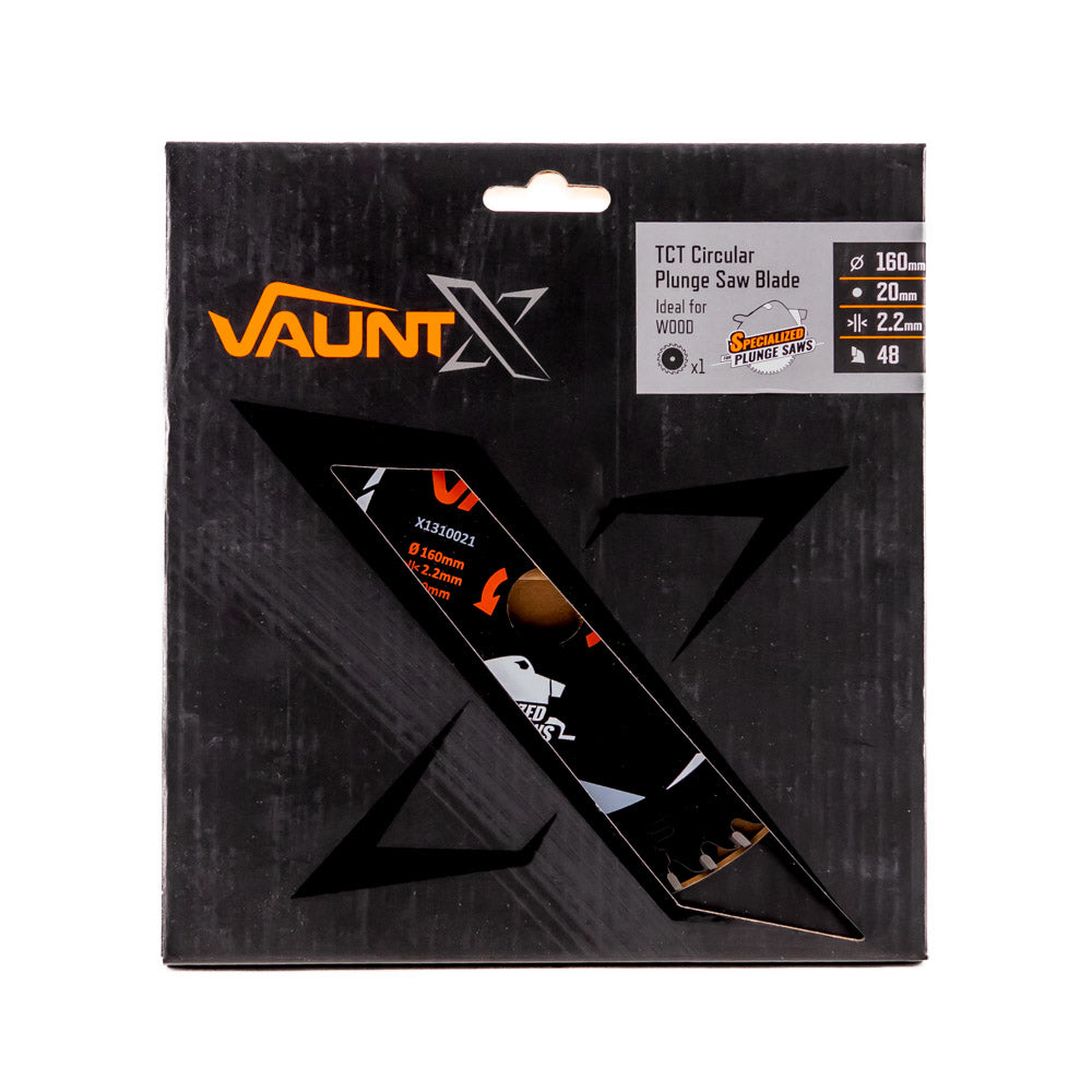 Vaunt X 160mm x 20mm 48T TCT Circular Plunge Saw Blade