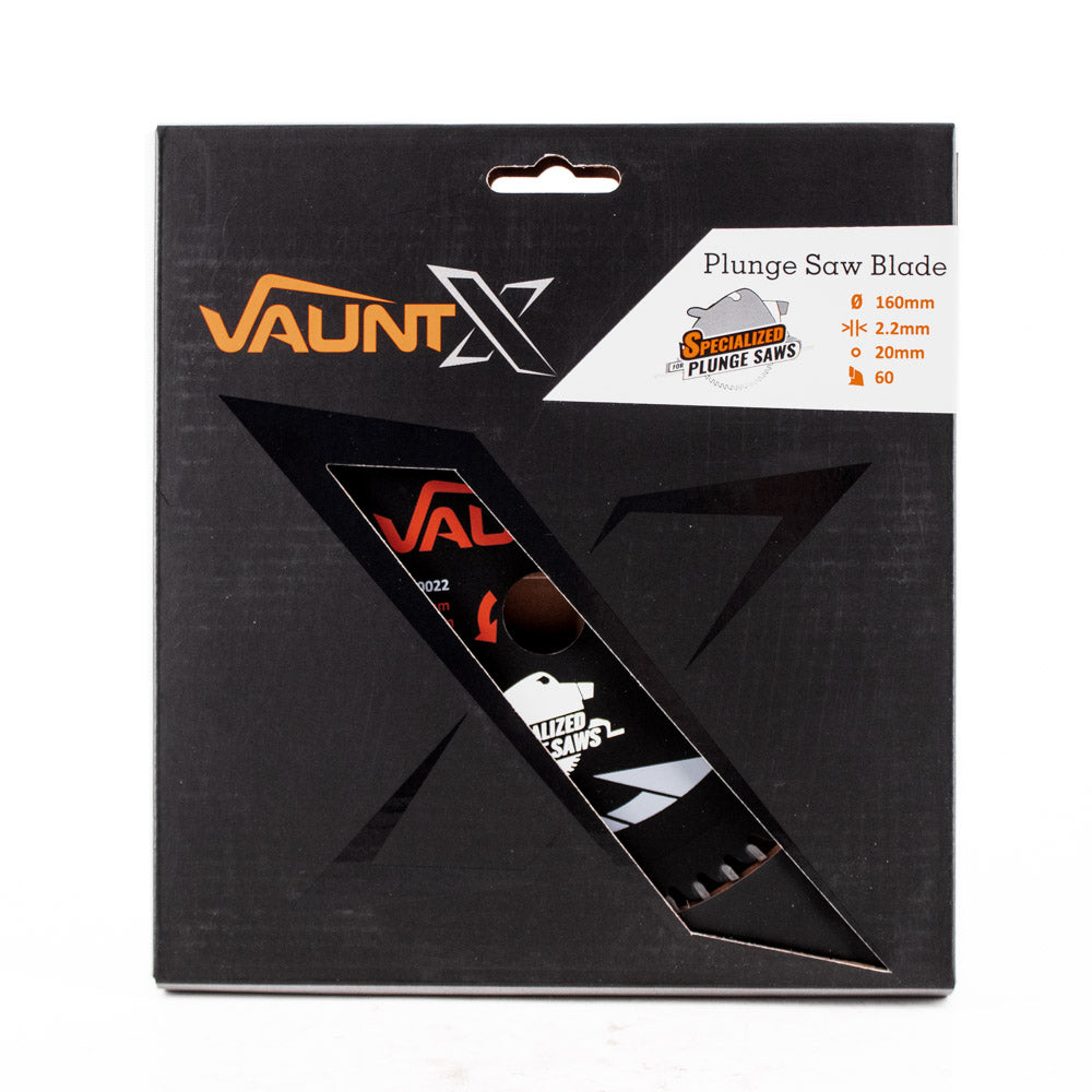 Vaunt X 160mm x 20mm 60T TCT Circular Plunge Saw Blade