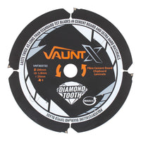 Vaunt X 184mm x 20mm 4 Diamond Teeth PCD Circular Saw Blade