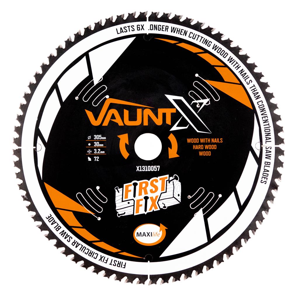 Vaunt X 305mm x 30mm 72T First Fix Circular Saw Blade