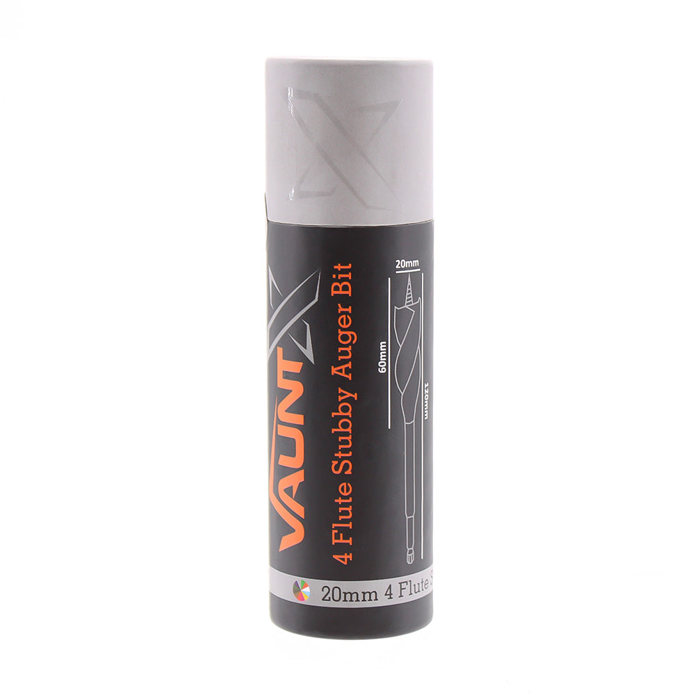 Vaunt X 20mm x 120mm Stubby 4 Flute Auger Drill Bit