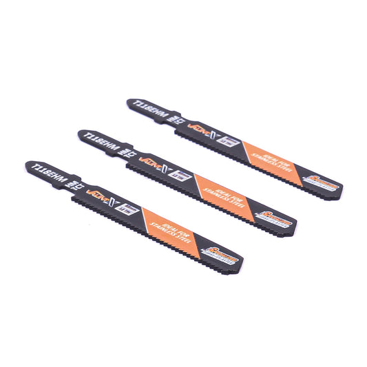 Vaunt X TCT Stainless Steel (INOX) Cutting (T118EHM) Jigsaw Blades - Pack of 3