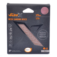 Vaunt X 125mm 120 Grit Mesh Net Sanding Discs - Pack of 5