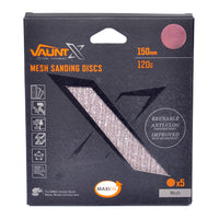 Vaunt X 150mm 120 Grit Mesh Net Sanding Discs - Pack of 5