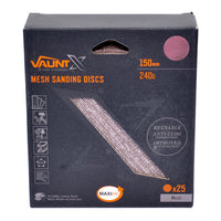 Vaunt X 150mm 240 Grit Mesh Net Sanding Discs - Pack of 25