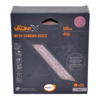 Vaunt X 150mm 400 Grit Mesh Net Sanding Discs - Pack of 25
