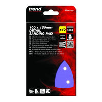 Trend Detail Sanding Sheets 102mm x 151mm 120G Aluminium Oxide (10 Pack)