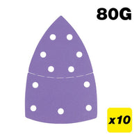 Trend 100 x 150mm 11-Hole 80G Detail Sanding Pad (10 Pack)