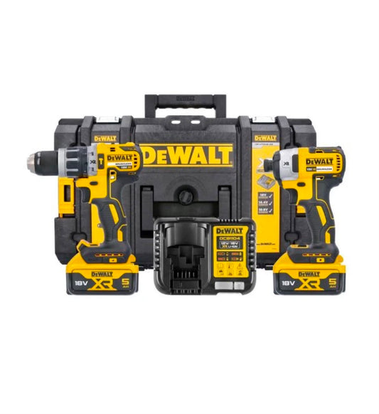 DeWalt 18V XR Brushless Combi Drill and Impact Driver Twin Kit