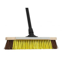 Bulldozer Heavy-Duty Utility Broom With Metal Scraper 380Mm (15In)