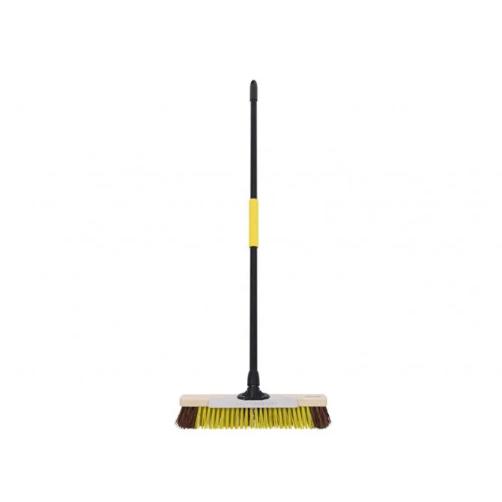 Bulldozer Dual Fill Bass/Pet Broom With Metal Scraper 457Mm (18In)