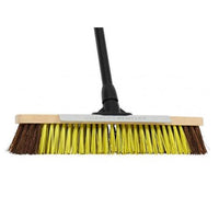 Bulldozer Dual Fill Bass/Pet Broom With Metal Scraper 457Mm (18In)