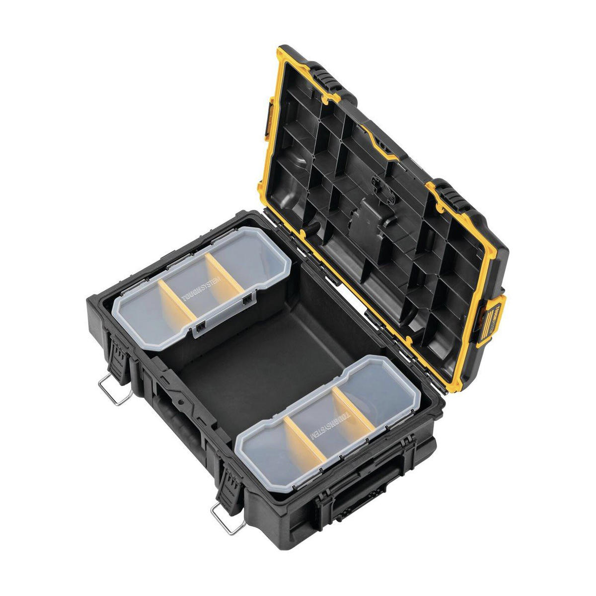 DeWalt TOUGHSYSTEM 2.0 - DS166 Tool Box Inc 2x Removeable Organiser Cups