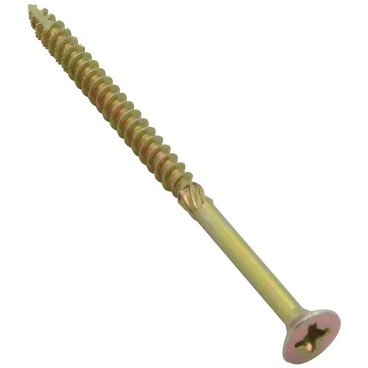 Spectre Advanced 6.0 x 50mm Pozi Countersunk Wood Screw Yellow Zinc (100 Box)