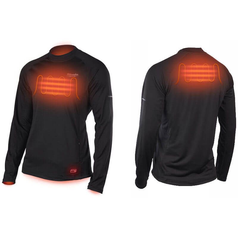 Milwaukee Red Lithium USB Black WorkSkin Heated Base Layer (Large)