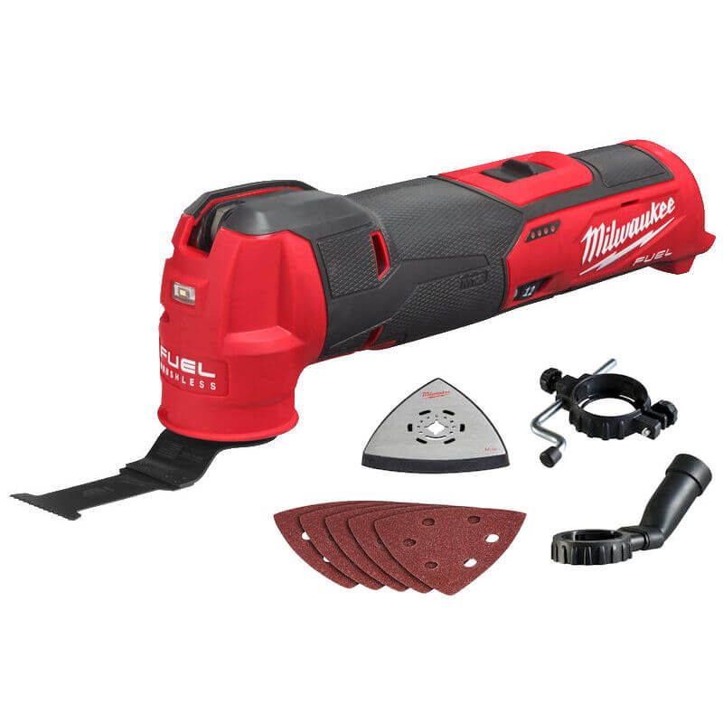 Milwaukee M12 FUEL FMT-0 12v Brushless Multi Tool Inc 10x Accessories (Bare Unit)
