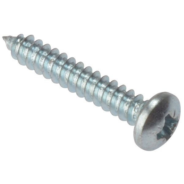 Forgefix 2" x 10 Self Tapping Screw (Pack of 8) Zinc Plated