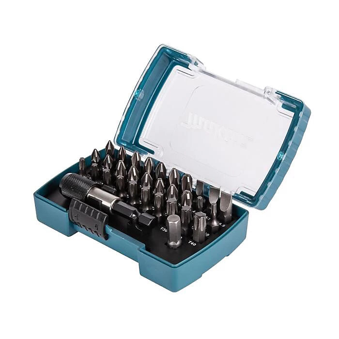 Makita Screwdriver Drill Bit Set with Quick Magnetic Holder - 32 Piece