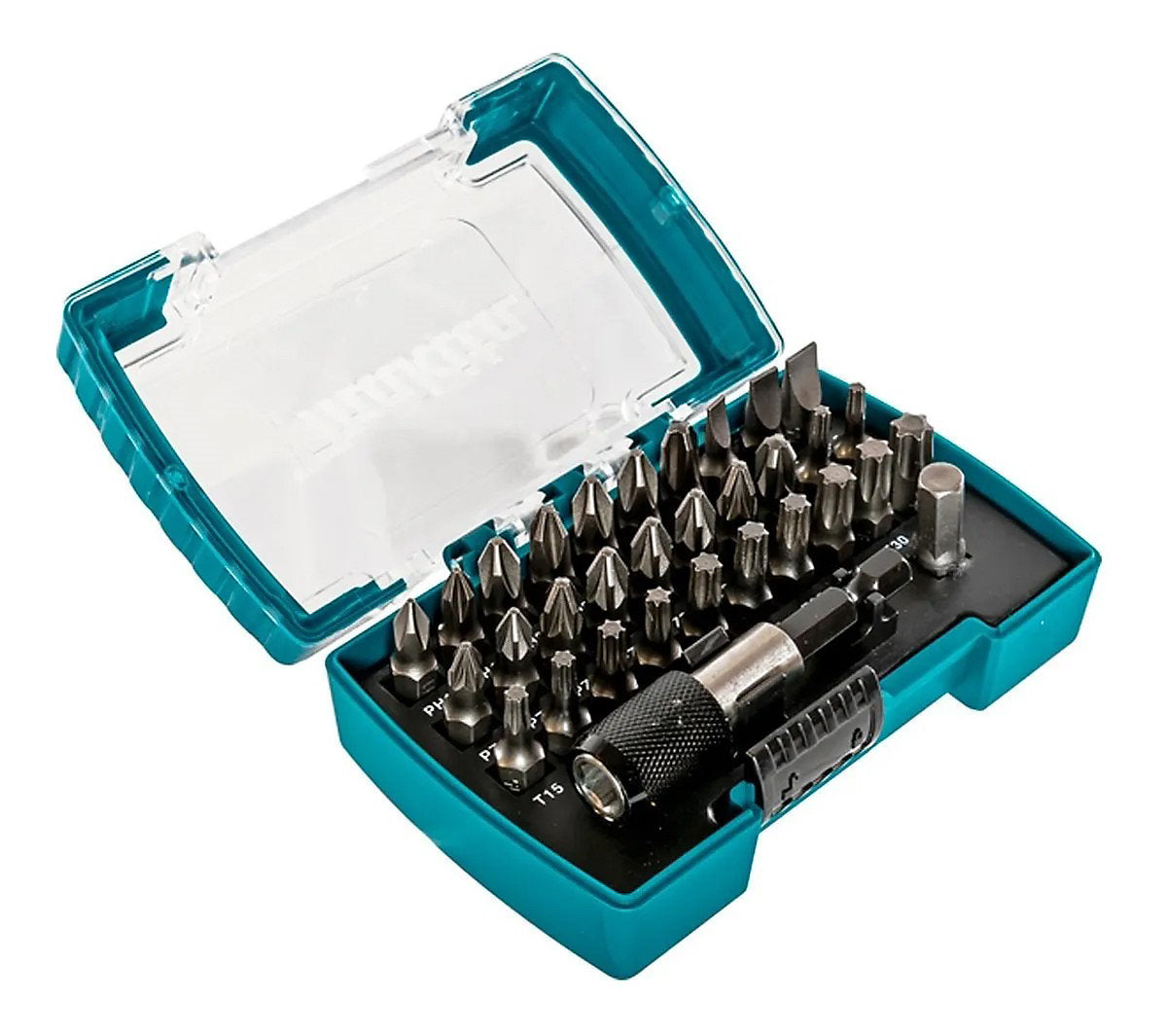 Makita Screwdriver Drill Bit Set with Quick Magnetic Holder - 32 Piece