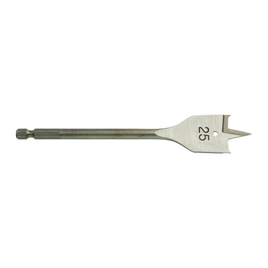 Milwaukee Flat Wood Drill Bit - 25mm x 160mm