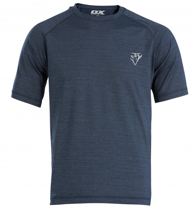 OX Tech Crew T-Shirt - Navy (Large)