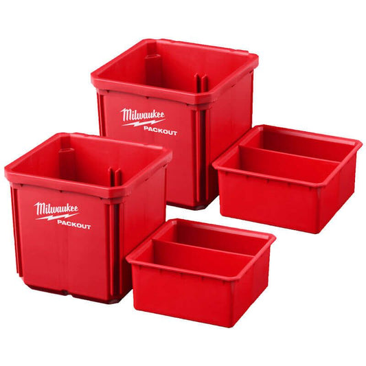 Milwaukee 2 Piece PACKOUT™ 10x10cm Nest Bin