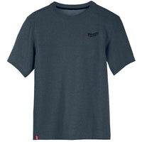 Milwaukee Hybrid T-Shirt Short Sleeve Blue (Large)