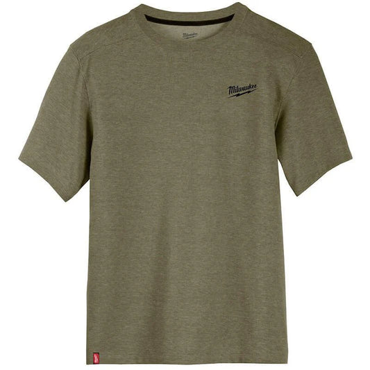 Milwaukee Hybrid T-Shirt Short Sleeve Green (Medium)