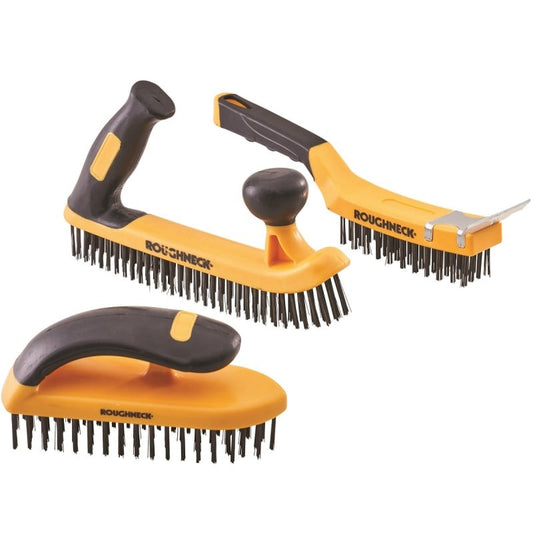 Roughneck Heavy Duty 3 Piece Wire Brush Set