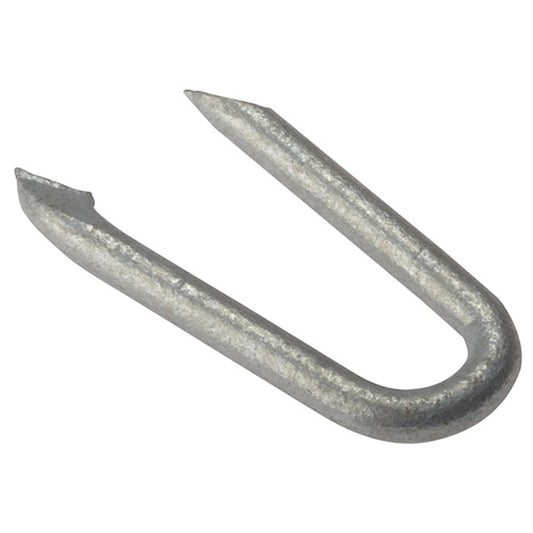 Fixings & Fasteners 25mm Netting Staples - Galvanised (Bag Of 250Gm)