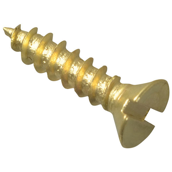 Forgefix 1/2" x 4 Wood Screw Countersunk (Pack of 60) Brass