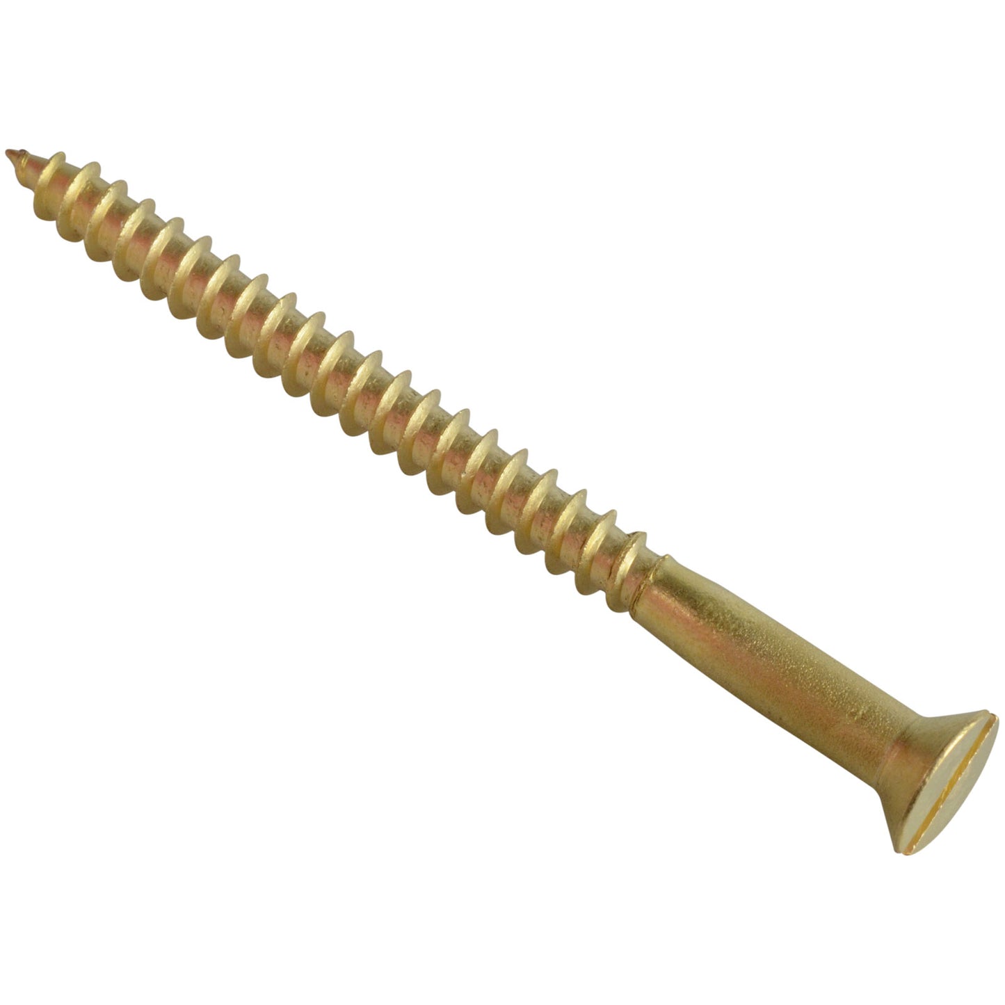 Forgefix Wood Screw Slotted Countersunk Brass 2"x10 Forgepack of 6