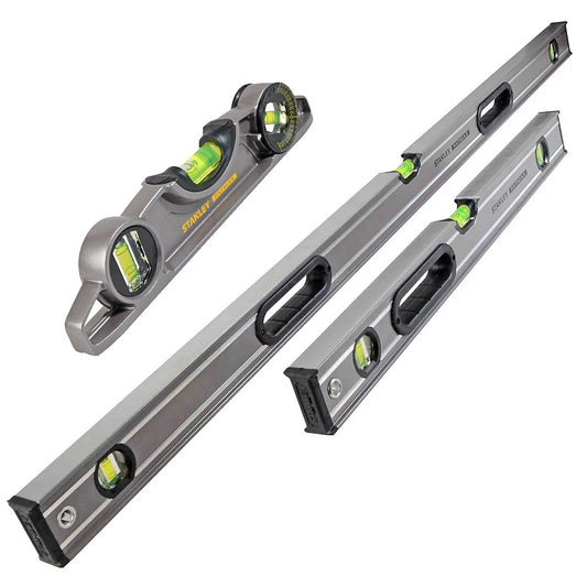 STANLEY FatMax® Pro Spirit Level 3pc Set 120cm 60cm Torpedo