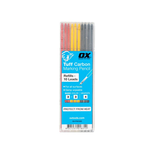 OX Tuff Carbon Refills Basic Colour & Graphite Lead – 10 Pack