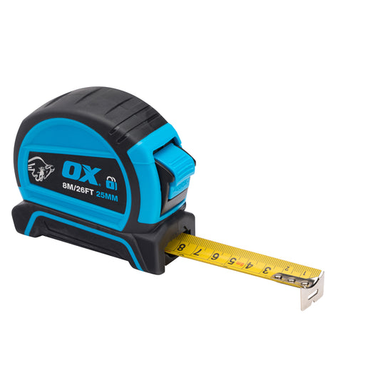 OX Pro Double Locking Tape Measure Twin Pack – 8m