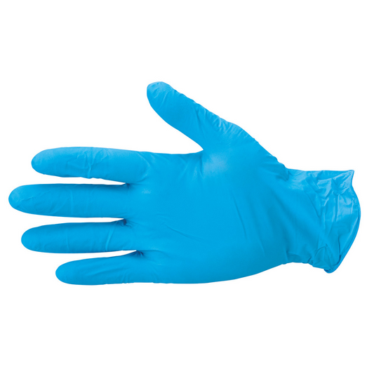 OX Pro Nitrile Disposable Gloves 100 pack (Blue) – size 10