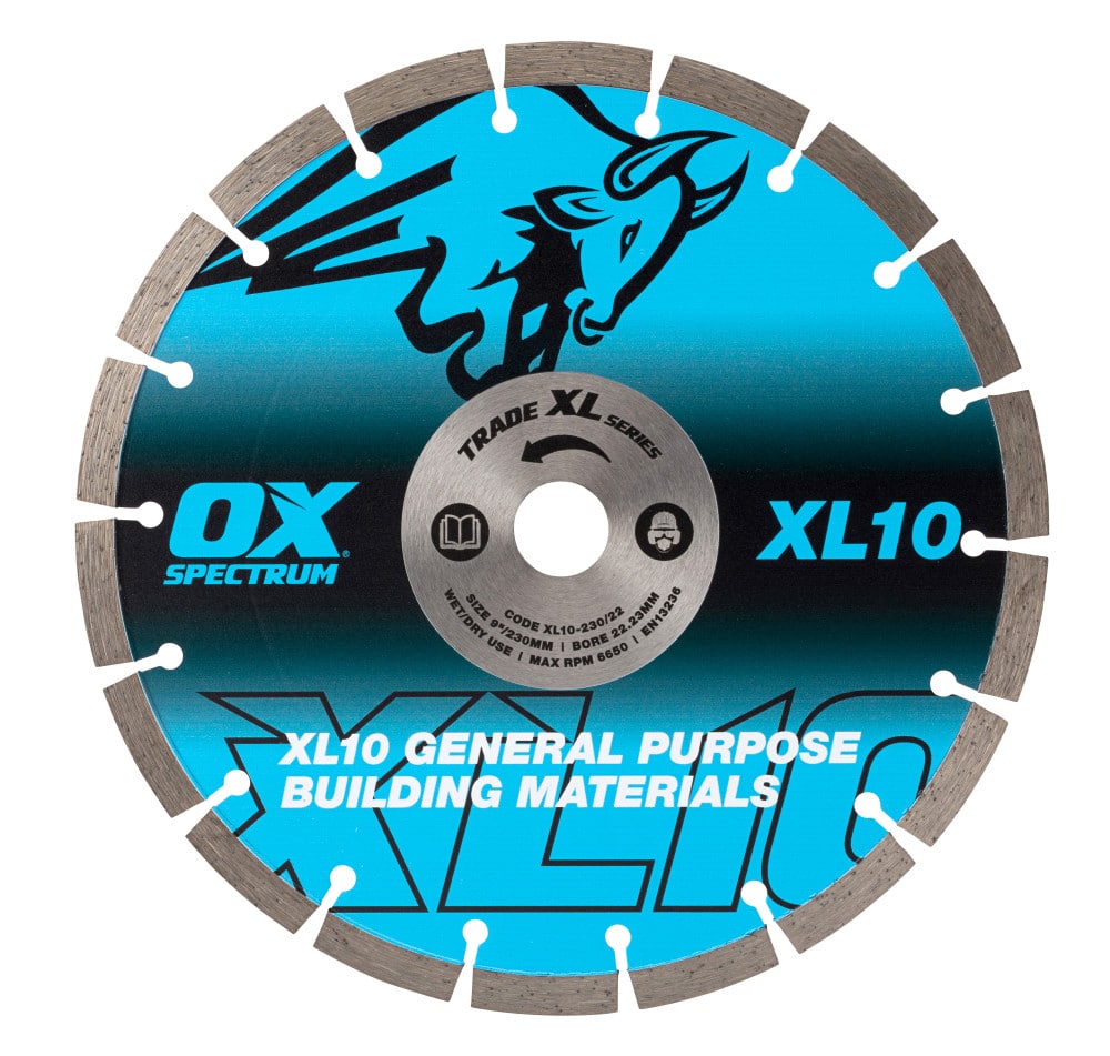 OX Trade XL-10 Masonry Segmented Diamond Blade 230mm x 22.23mm