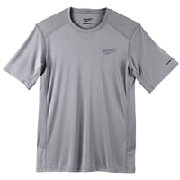 Milwaukee Grey WorkSkin Lightweight Performance Short Sleeve T-Shirt XXL