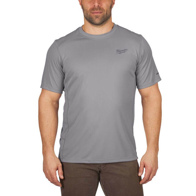 Milwaukee Grey WorkSkin Lightweight Performance Short Sleeve T-Shirt XXL